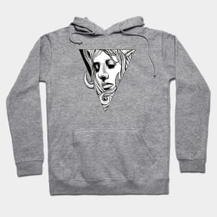 dark rock satanic beauty illustration Hoodie